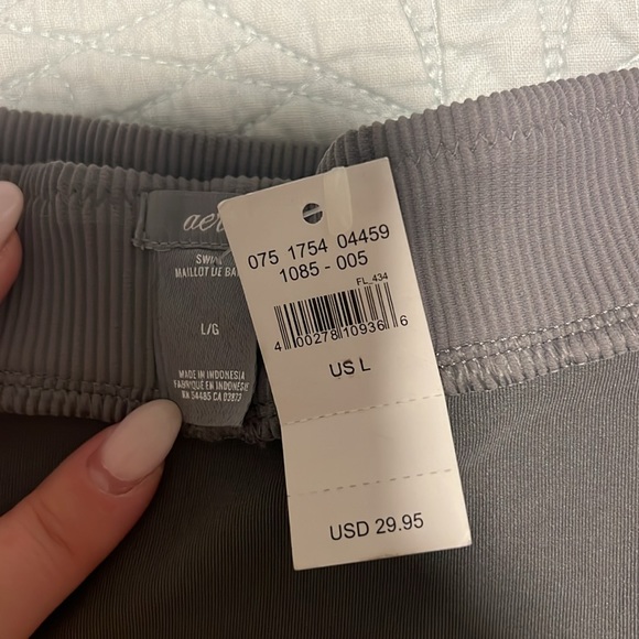 NWT AERIE HIGH CUT CHEEKY BIKINI BOTTOM - Picture 5 of 7